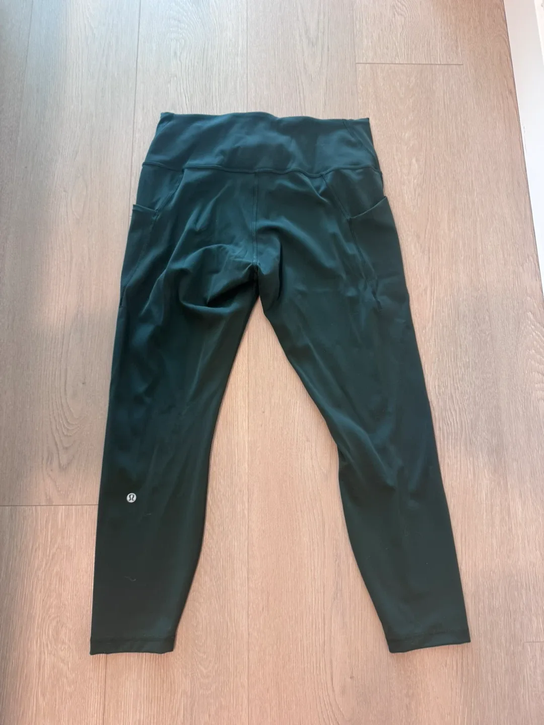 Lululemon Align High-Rise Crop Leggings Deep Green - photo 2