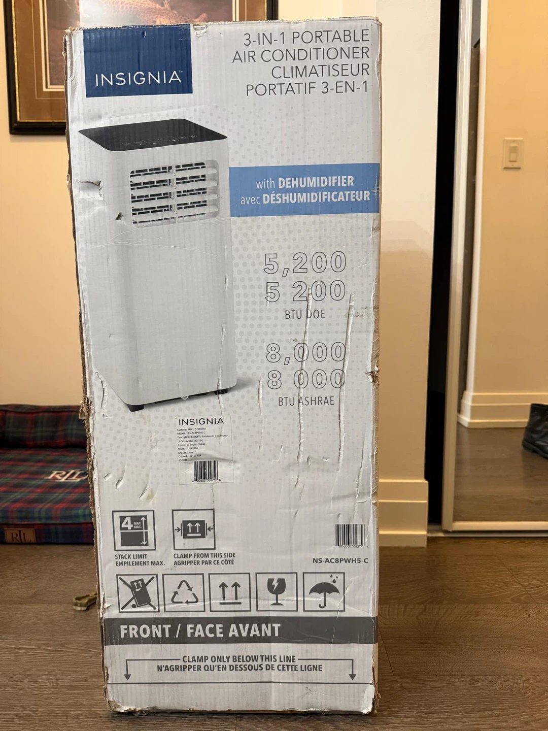 Insignia 3-in-1 Portable Air Conditioner with Dehumidifier