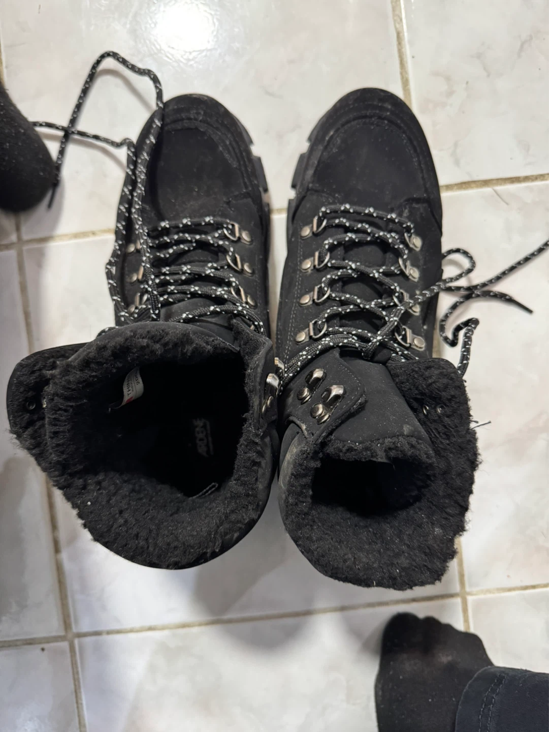 Ardene Black Insulated Winter Boots - Size 10
