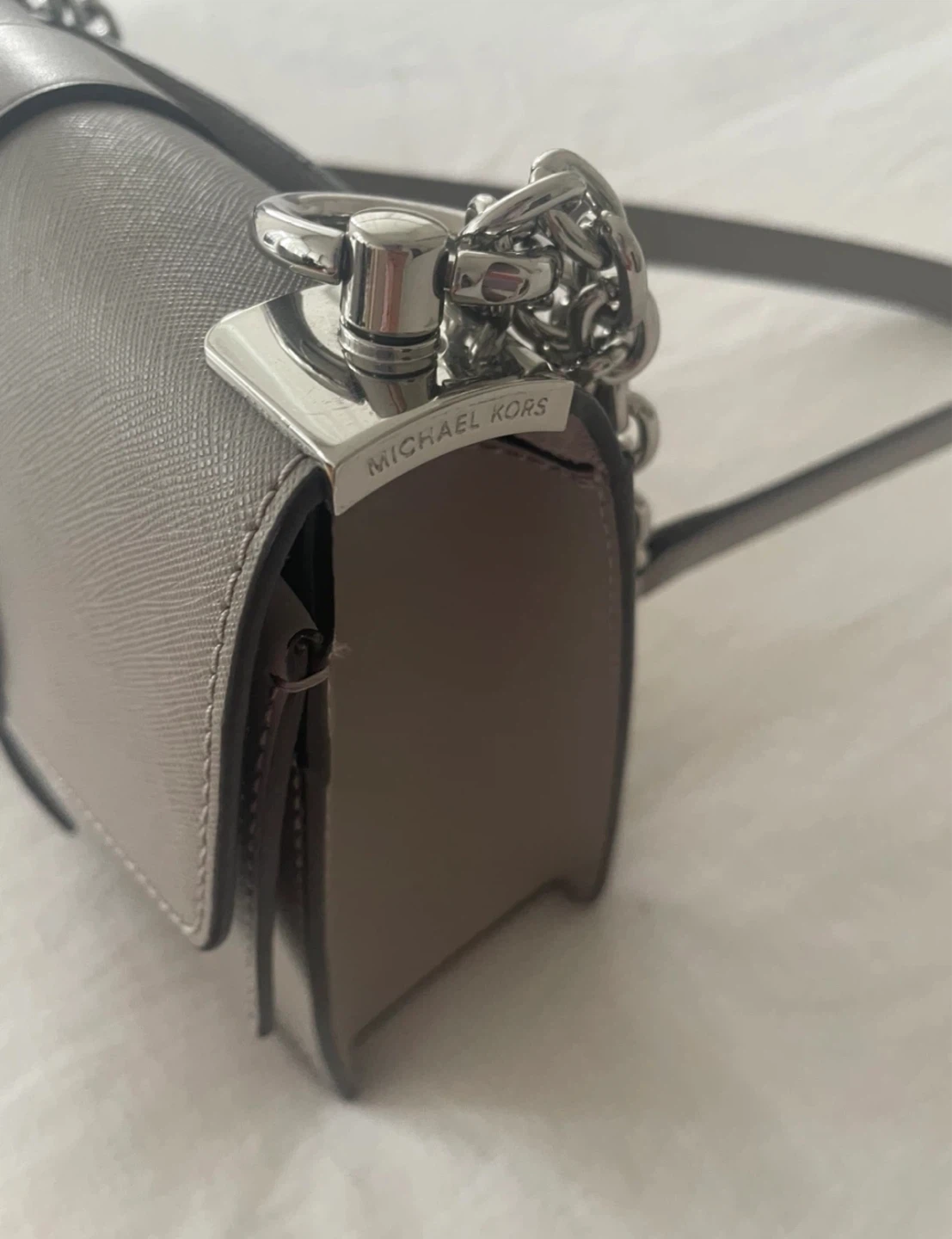 Michael Kors Grey Leather Chain Shoulder Bag - photo 2