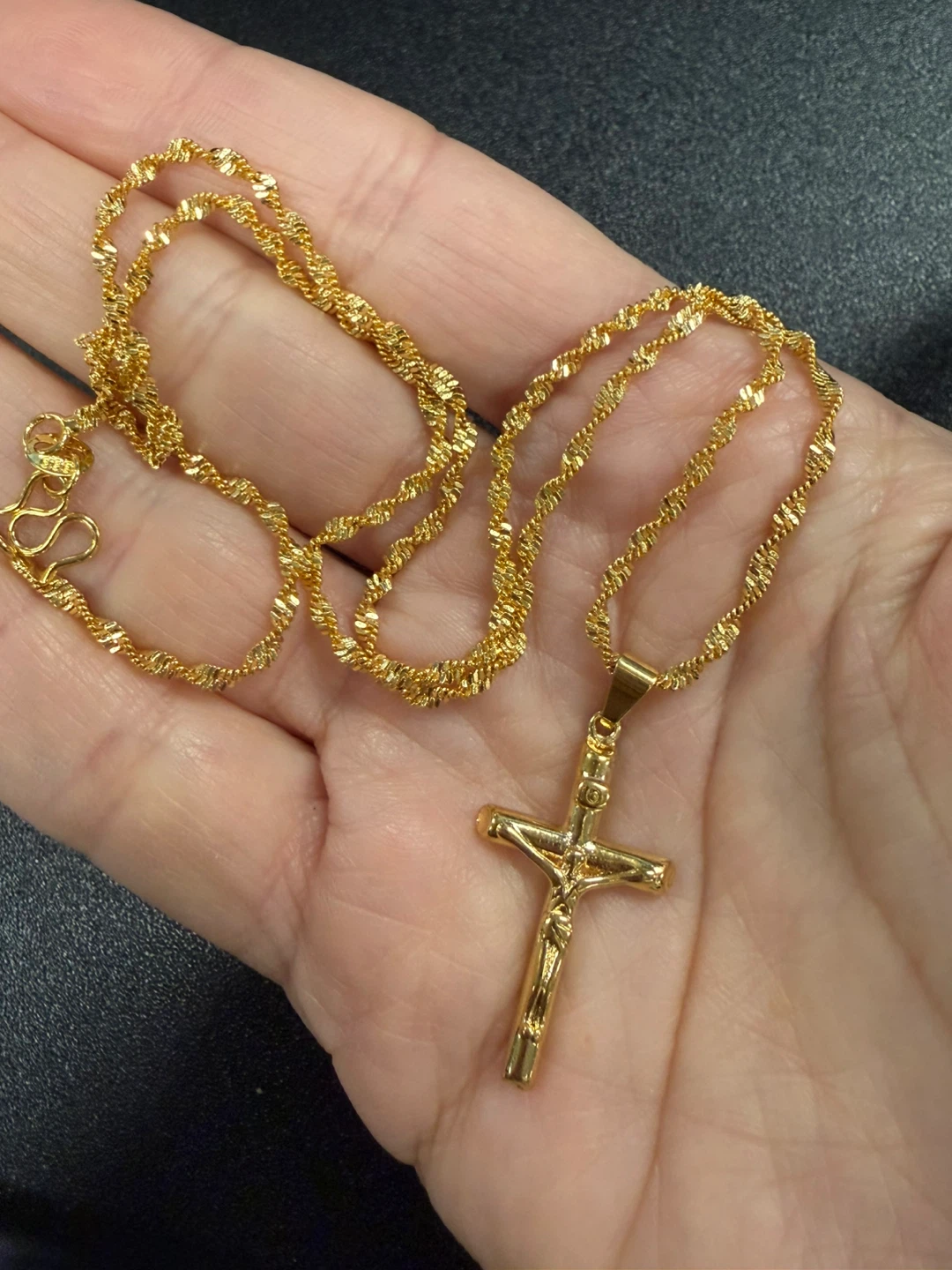 24k cross necklaces