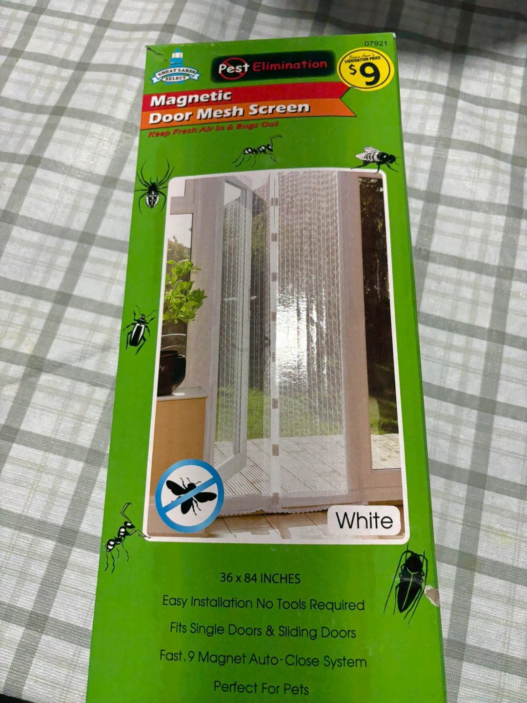 Great Lakes Select Magnetic Door Mesh Screen - White