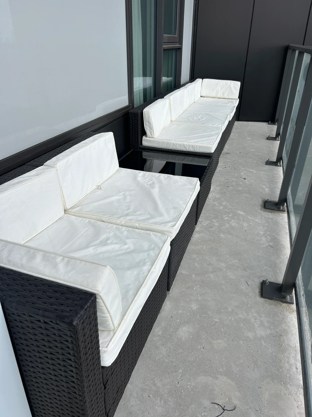 7-Piece Outsunny Outdoor Wicker Sectional Sofa with Cushions