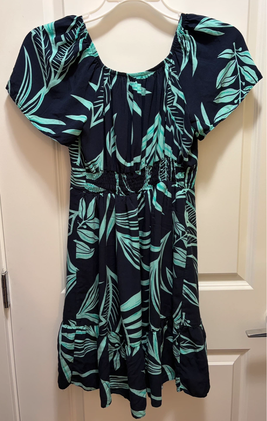Navy & Teal Floral Dress - photo 2