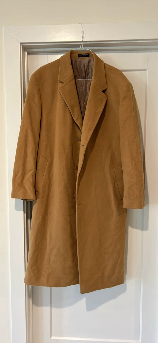 Camel Cashmere Blend Overcoat
