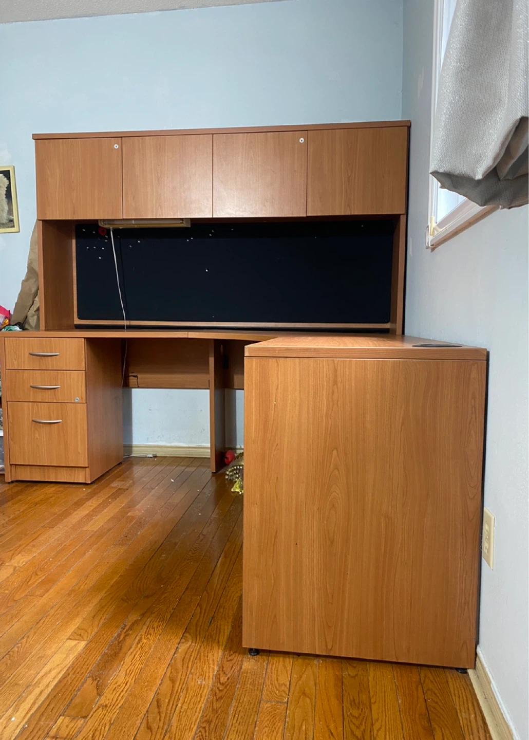 Large L-Shaped Wooden office desk - photo 3