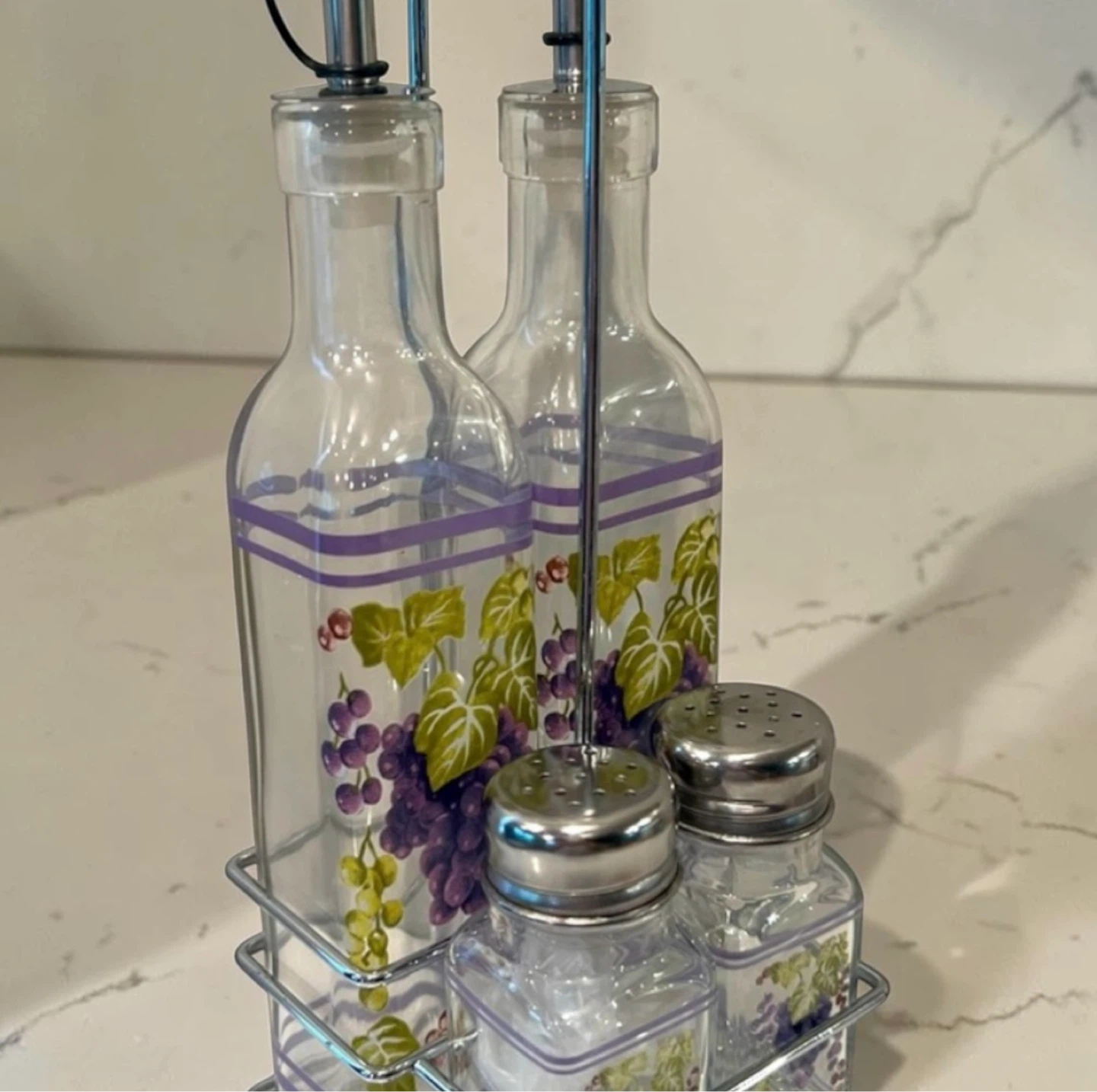 Salt & Pepper shakers, Oil and Vinegar Dispenser Set