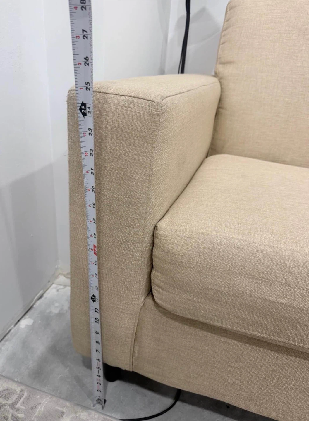 Beige Loveseat Sofa - photo 4