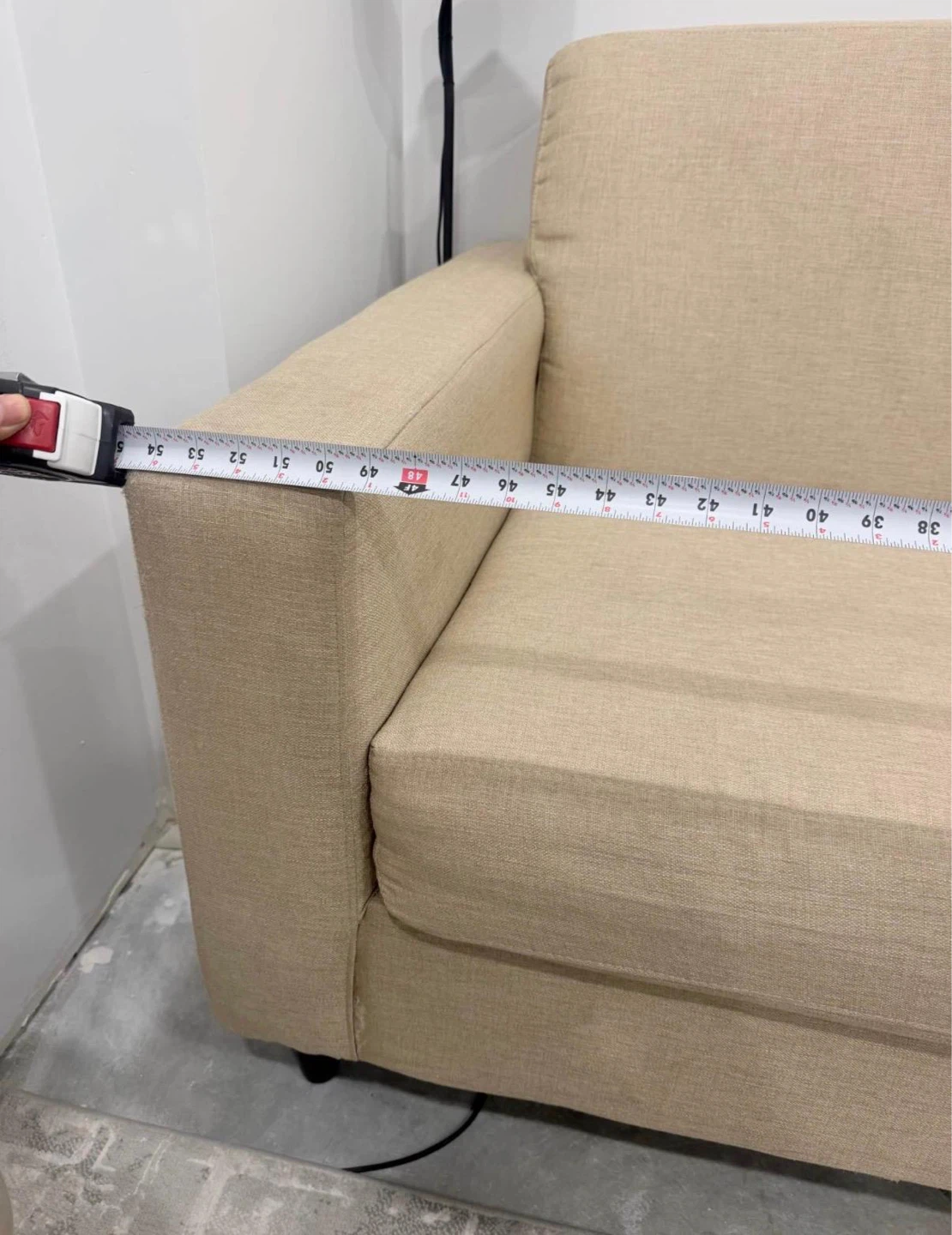 Beige Loveseat Sofa - photo 3