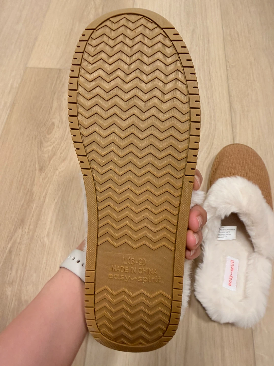 Easy Spirit Women's Slippers Size L (8-9) Faux Fur Lined - photo 3