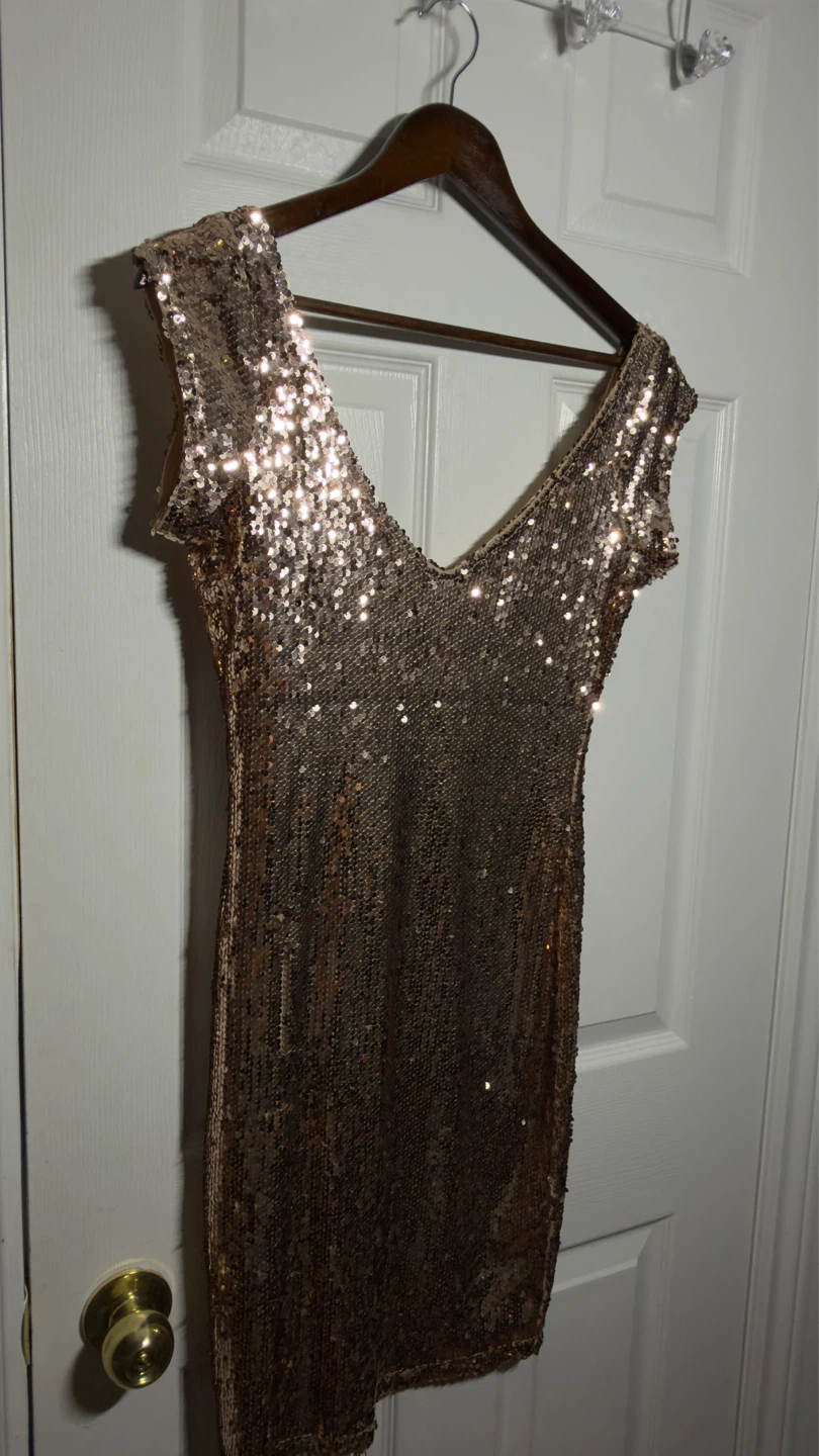 Rose Gold Boohoo Dress - photo 2