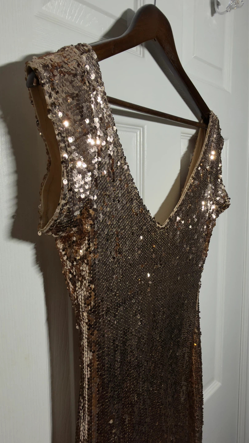 Rose Gold Boohoo Dress - photo 4