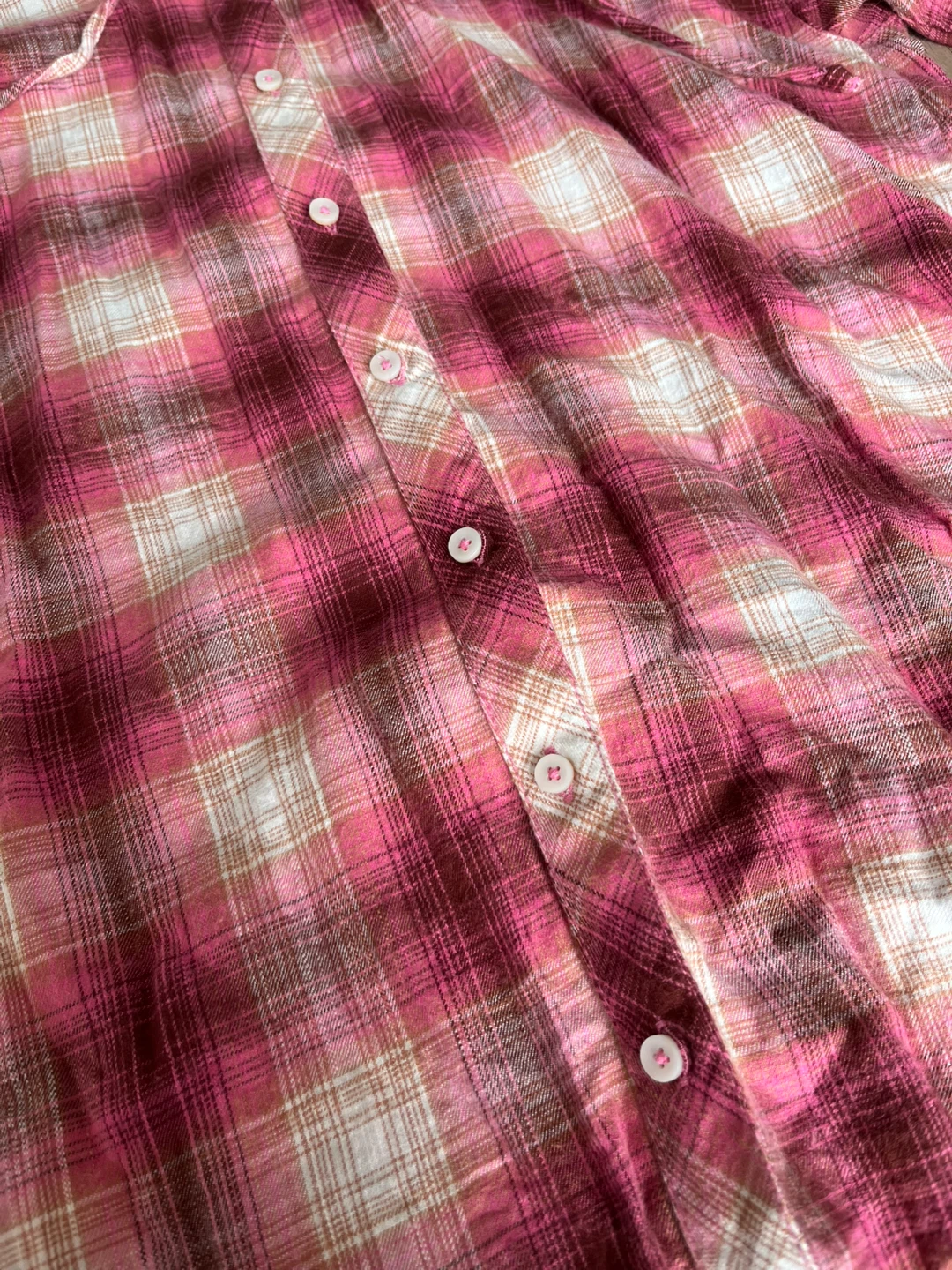 Aerie Plaid Hooded Button-Up Shirt - photo 3