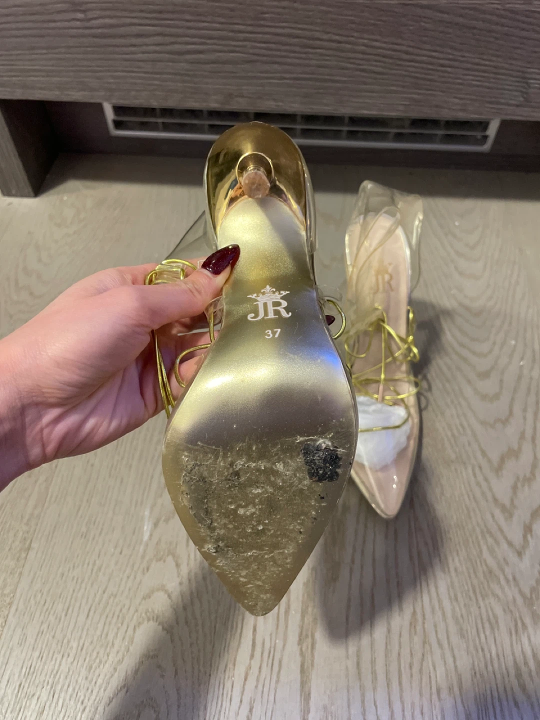 Clear Strap Stiletto Heels - photo 4