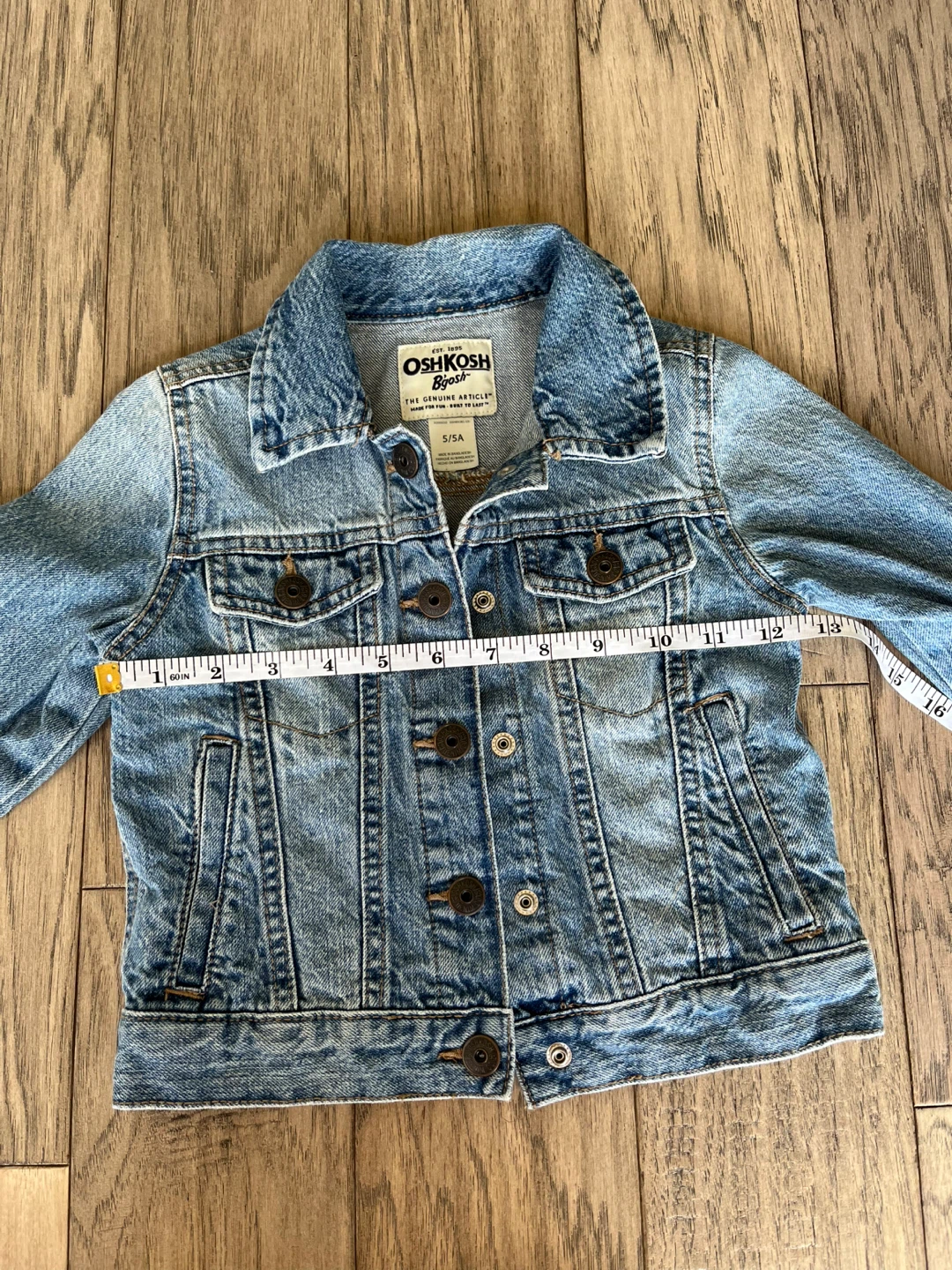 OshKosh B'gosh Denim Jacket Size 5 - photo 5