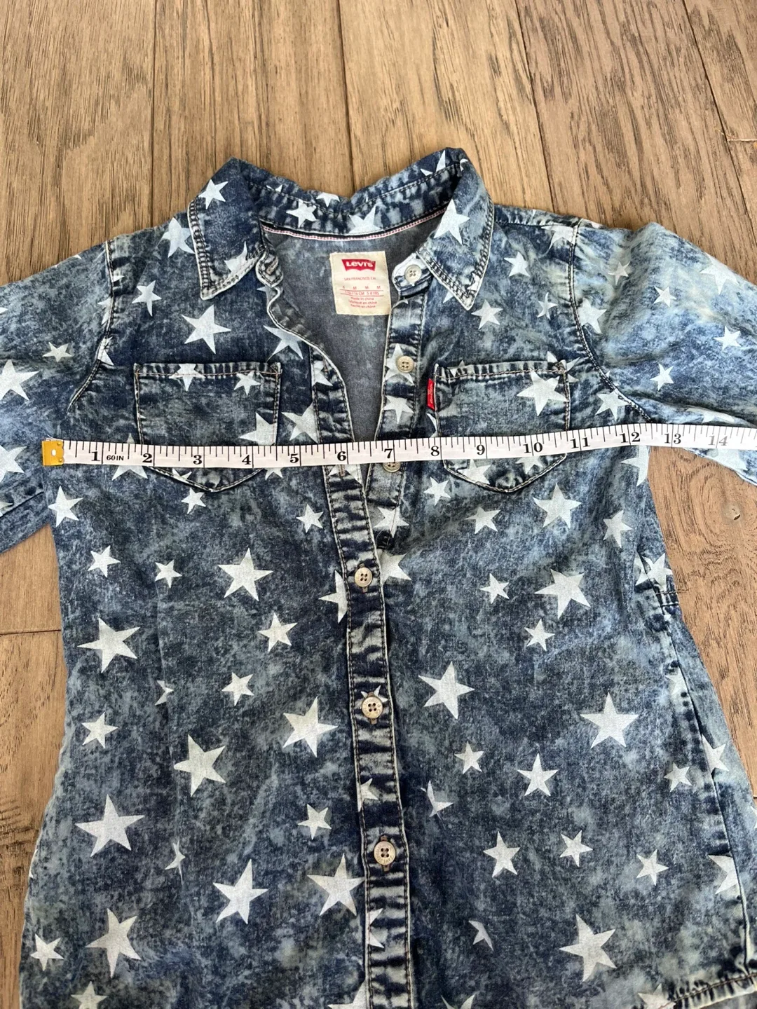 Levi's Girls Star Denim Shirt Size 6 - photo 5
