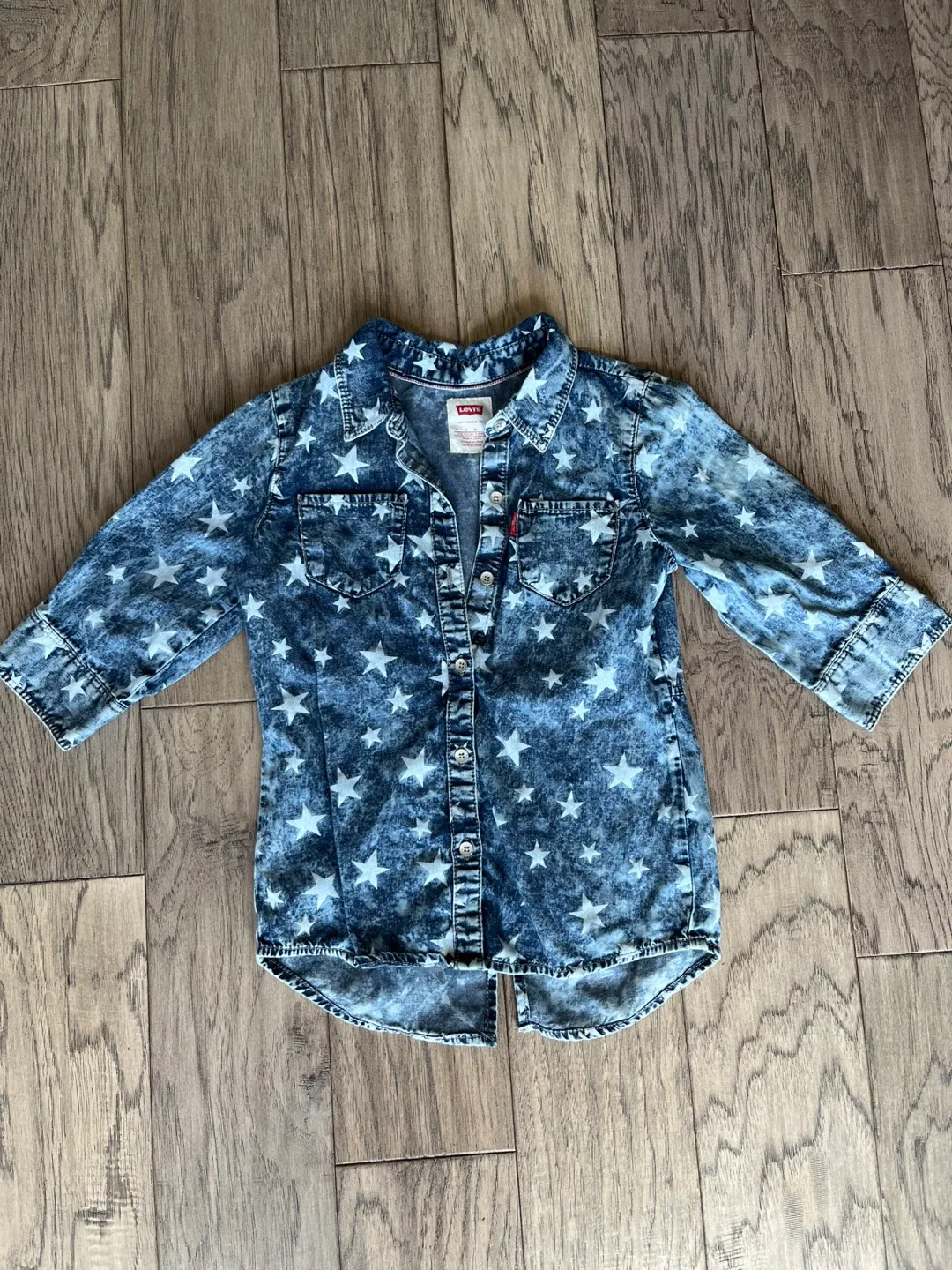 Levi's Girls Star Denim Shirt Size 6 - photo 2