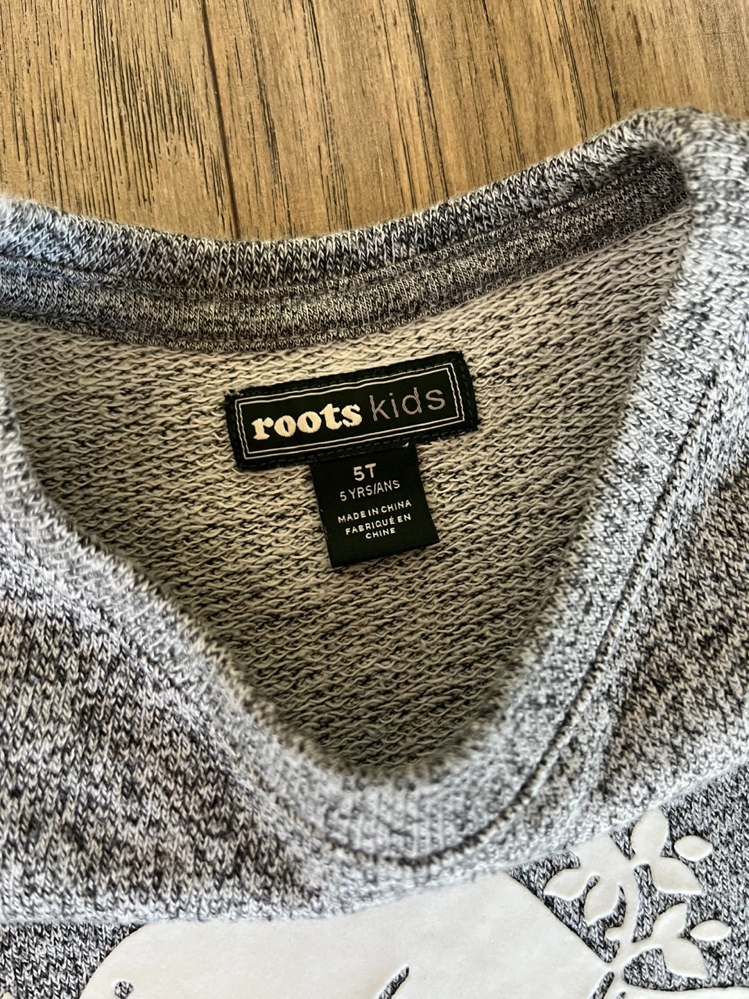 Roots Kids Grey Sweatshirt Dress Size 5T - photo 3