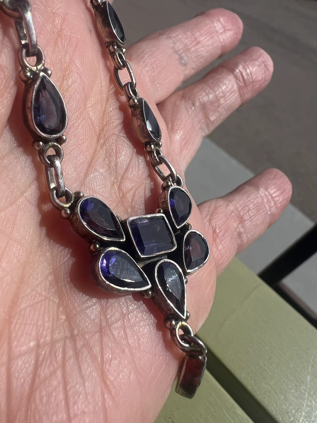 925 Silver and lolite Necklace - photo 4