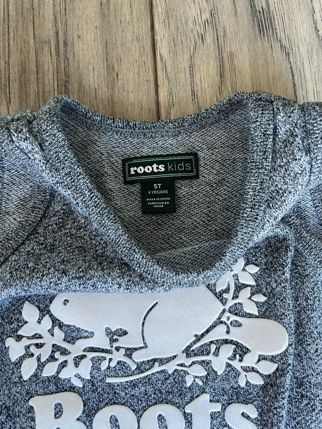 Roots Kids Grey Beaver Dress Size 5T - photo 5