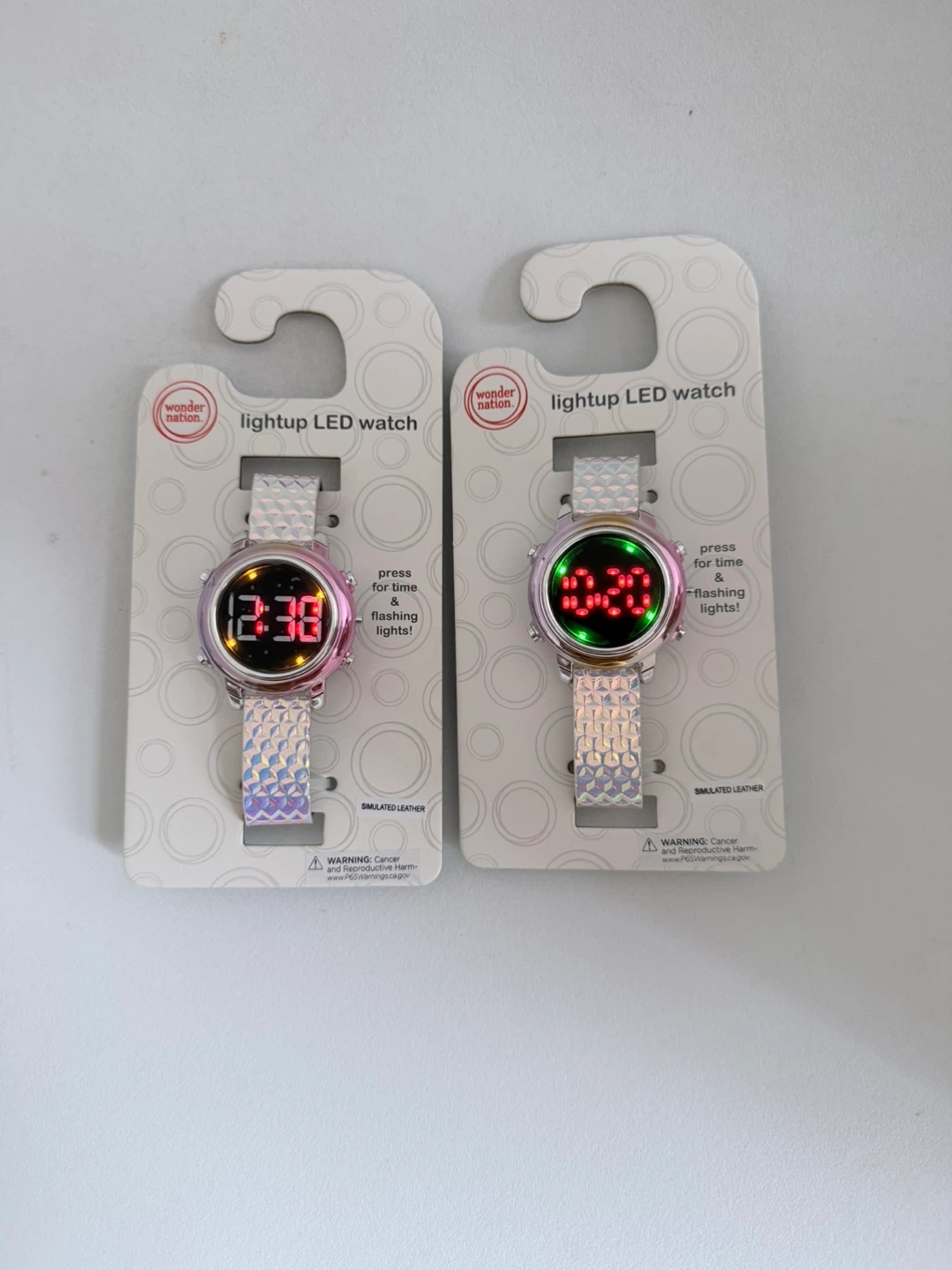 Wonder Nation Light Up LED Watch - Iridescent - photo 2