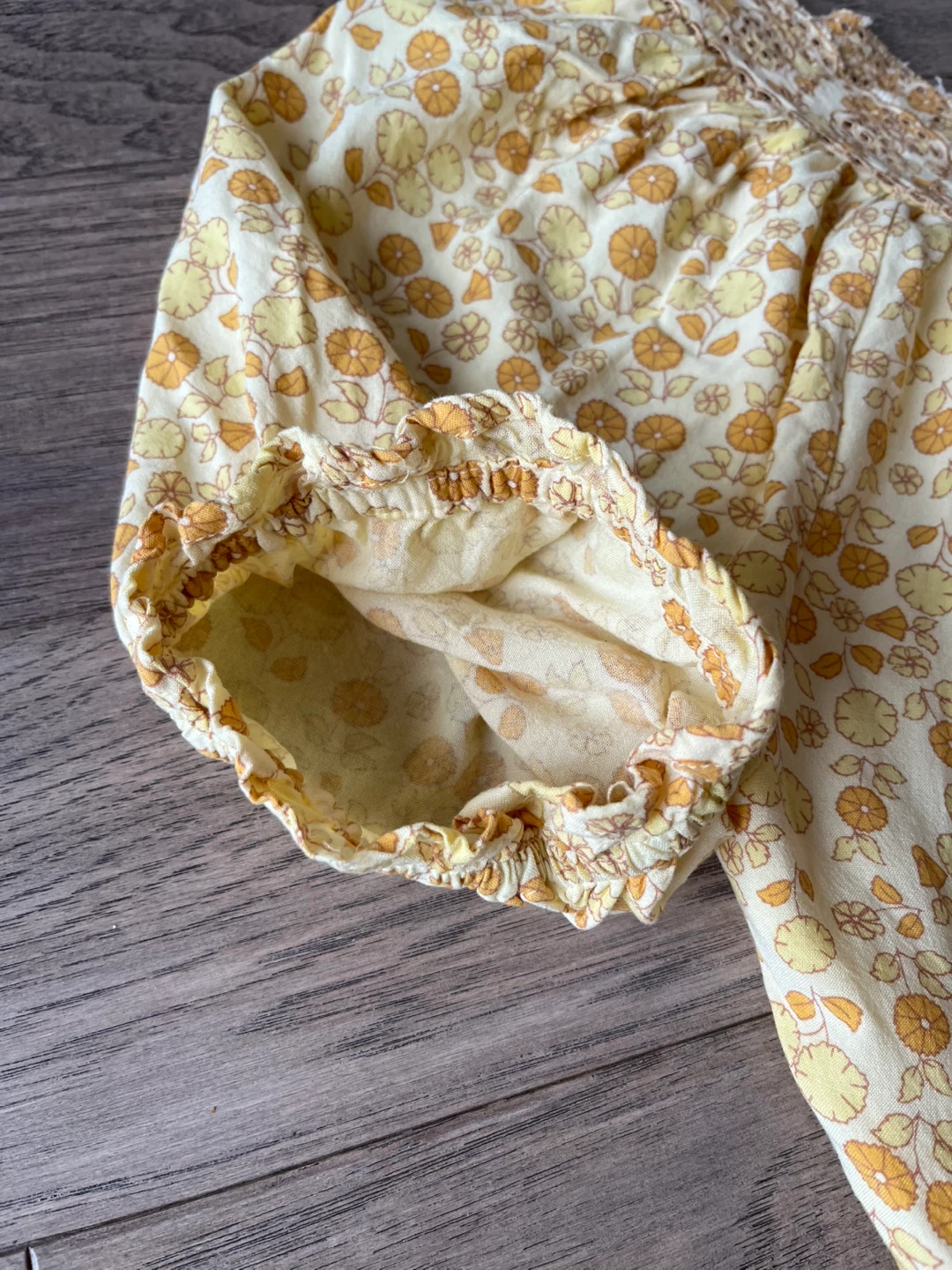 Lucky Brand Yellow Floral Tiered Midi Dress Size L - photo 4