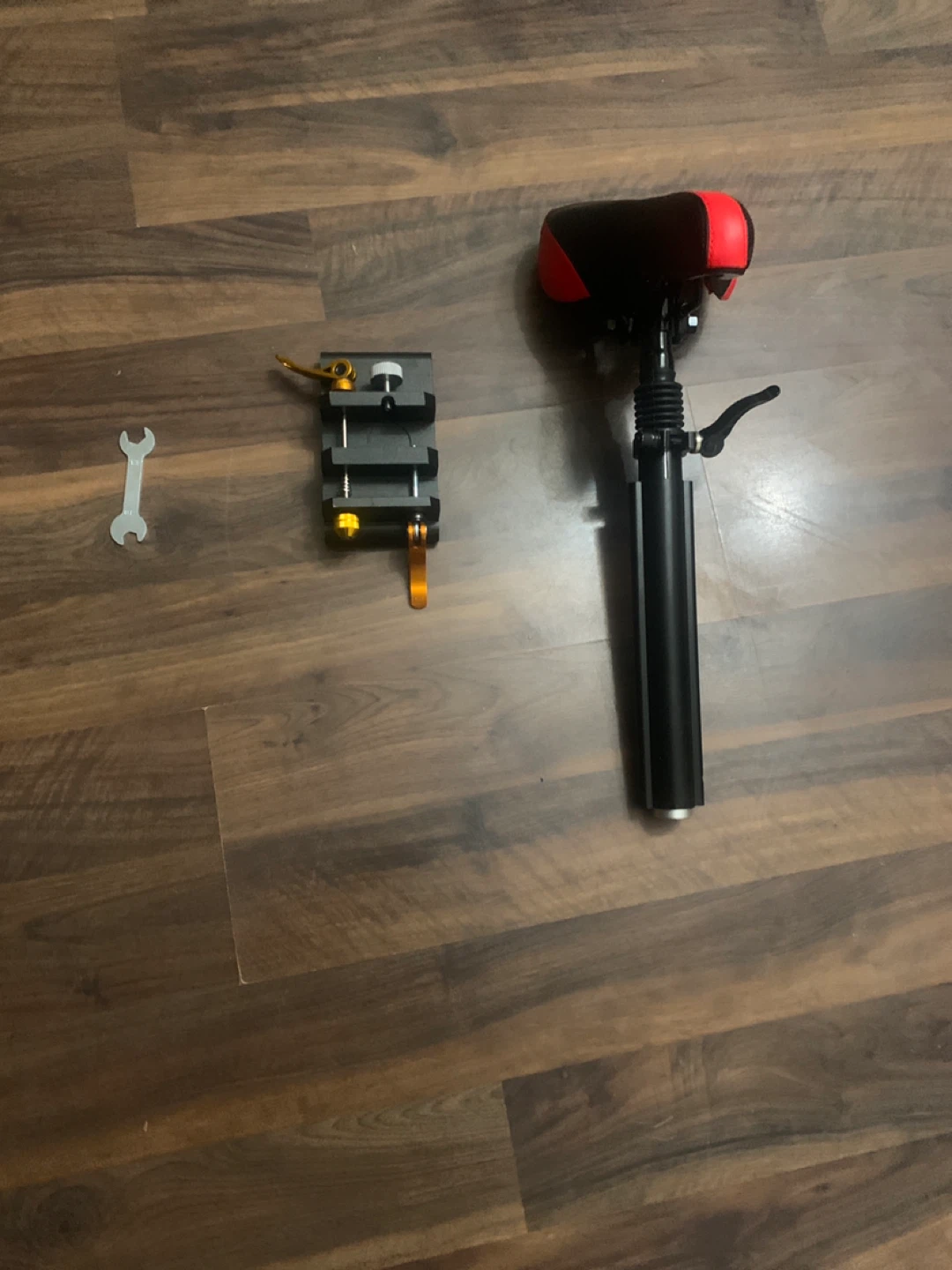 Bike Seat Post and Clamp Set