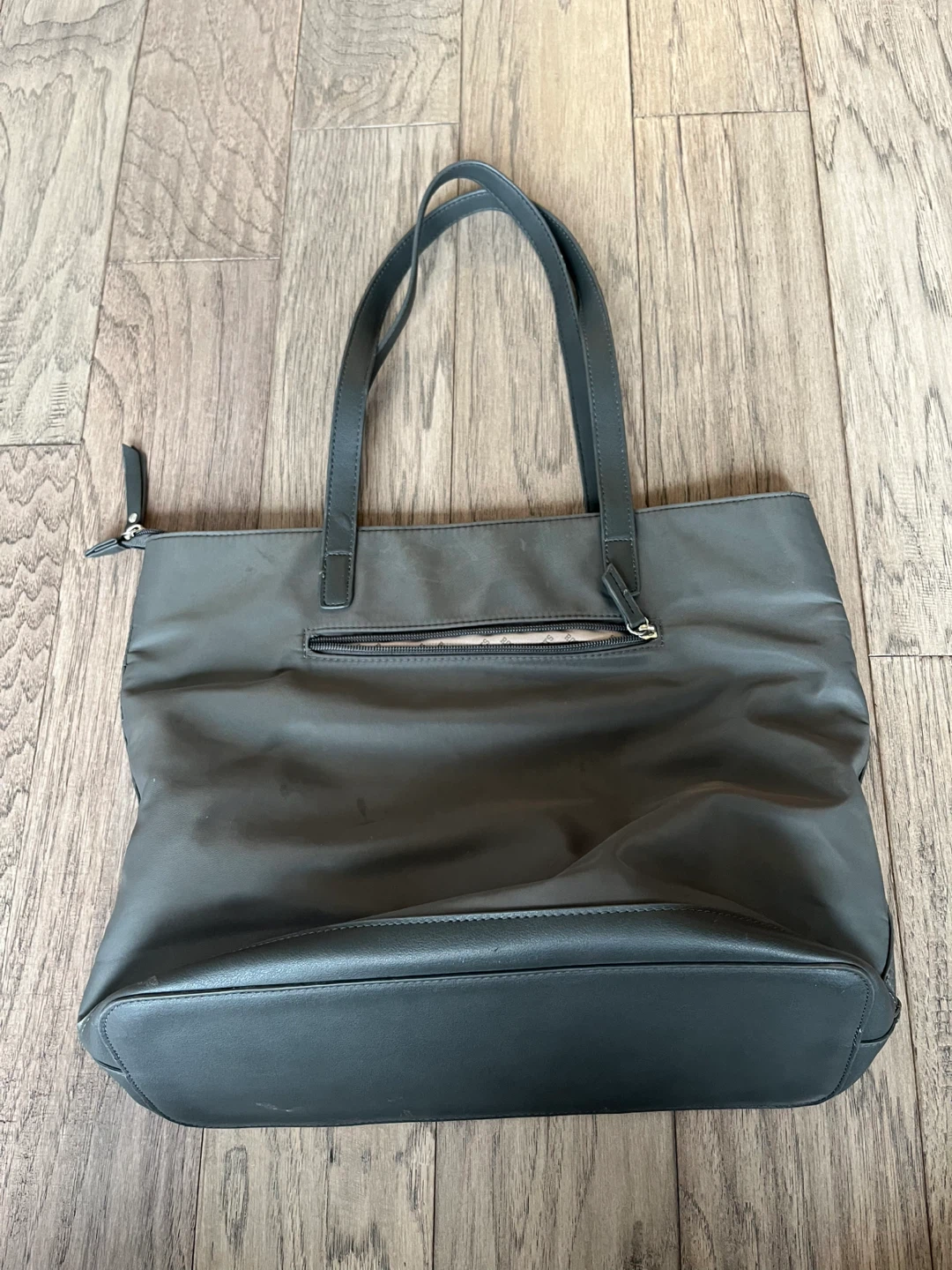 Roots Tote Bag Grey Faux Leather - photo 2