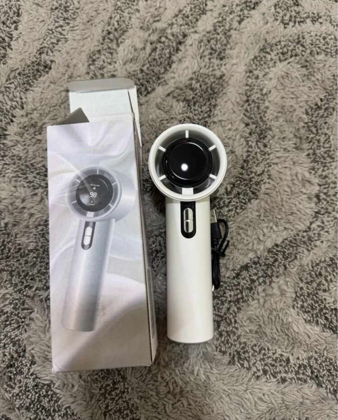 Portable Handheld Fan, new, upto 6hrs battery - photo 2