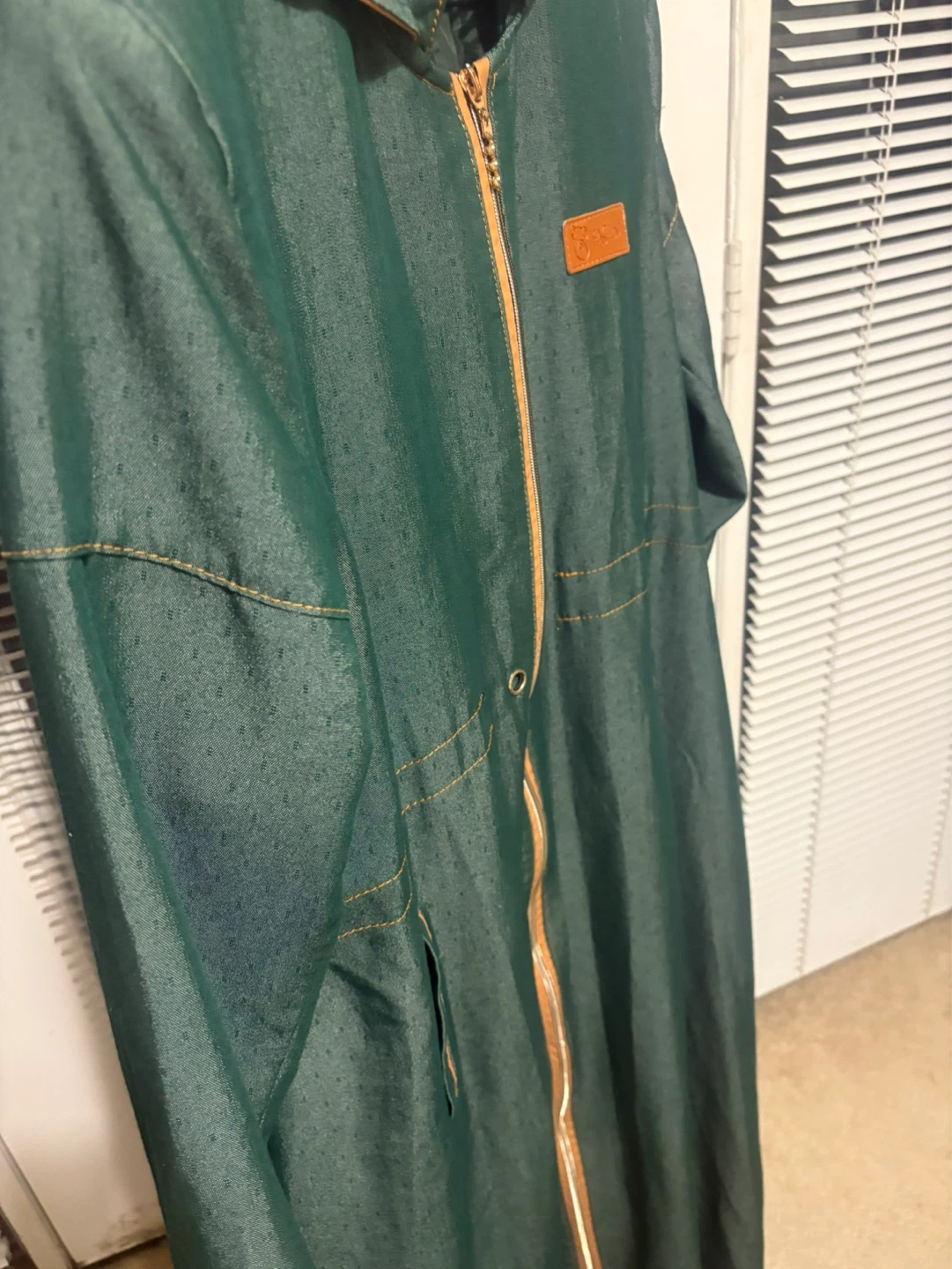 Green Full Zip Coat - photo 2