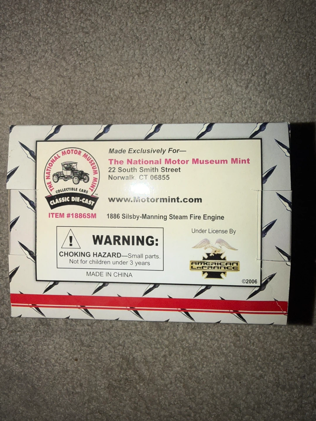 1886 Silsby-Manning Steam Fire Engine - Die-Cast - photo 2