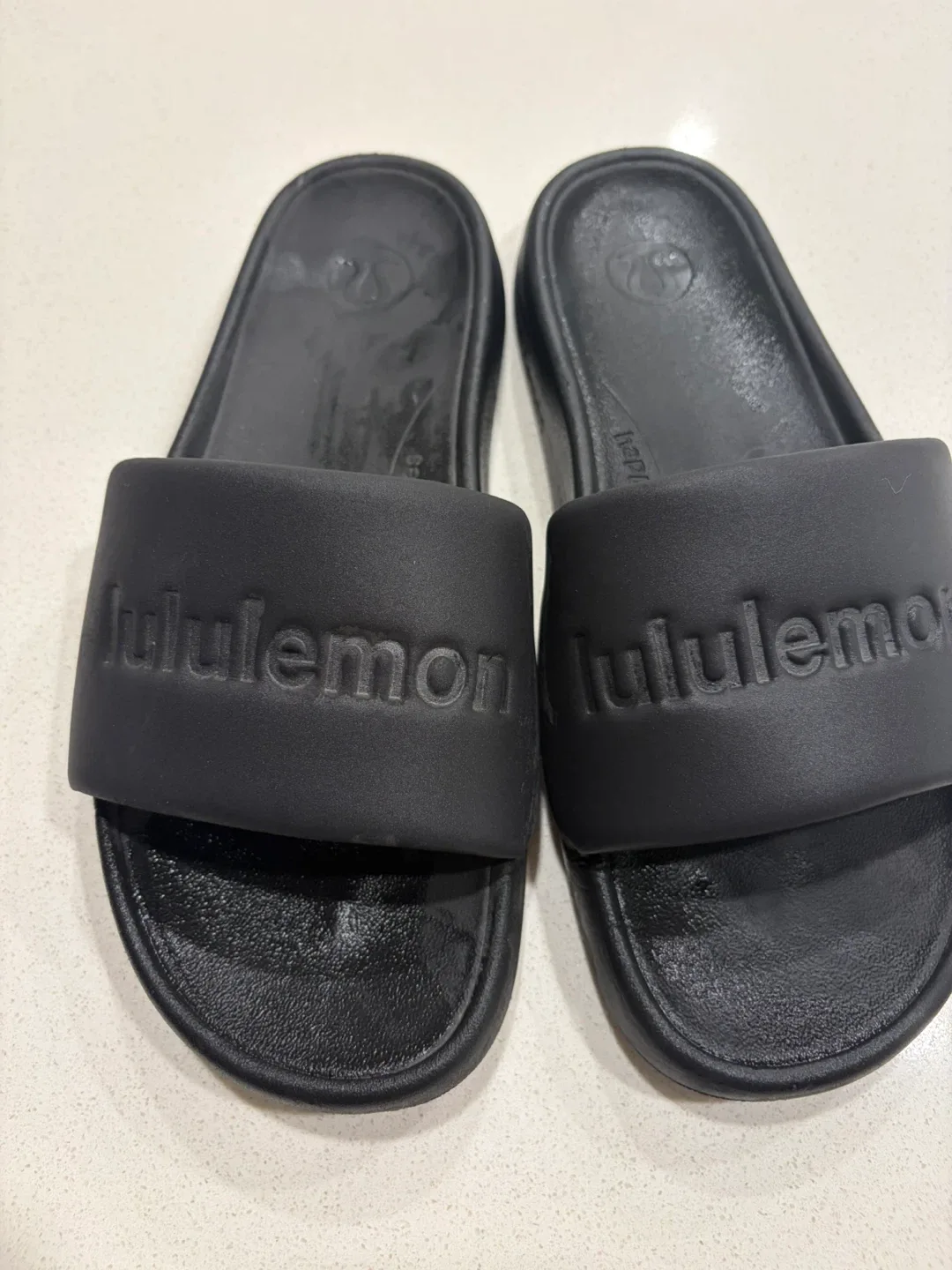Lululemon Black Slides