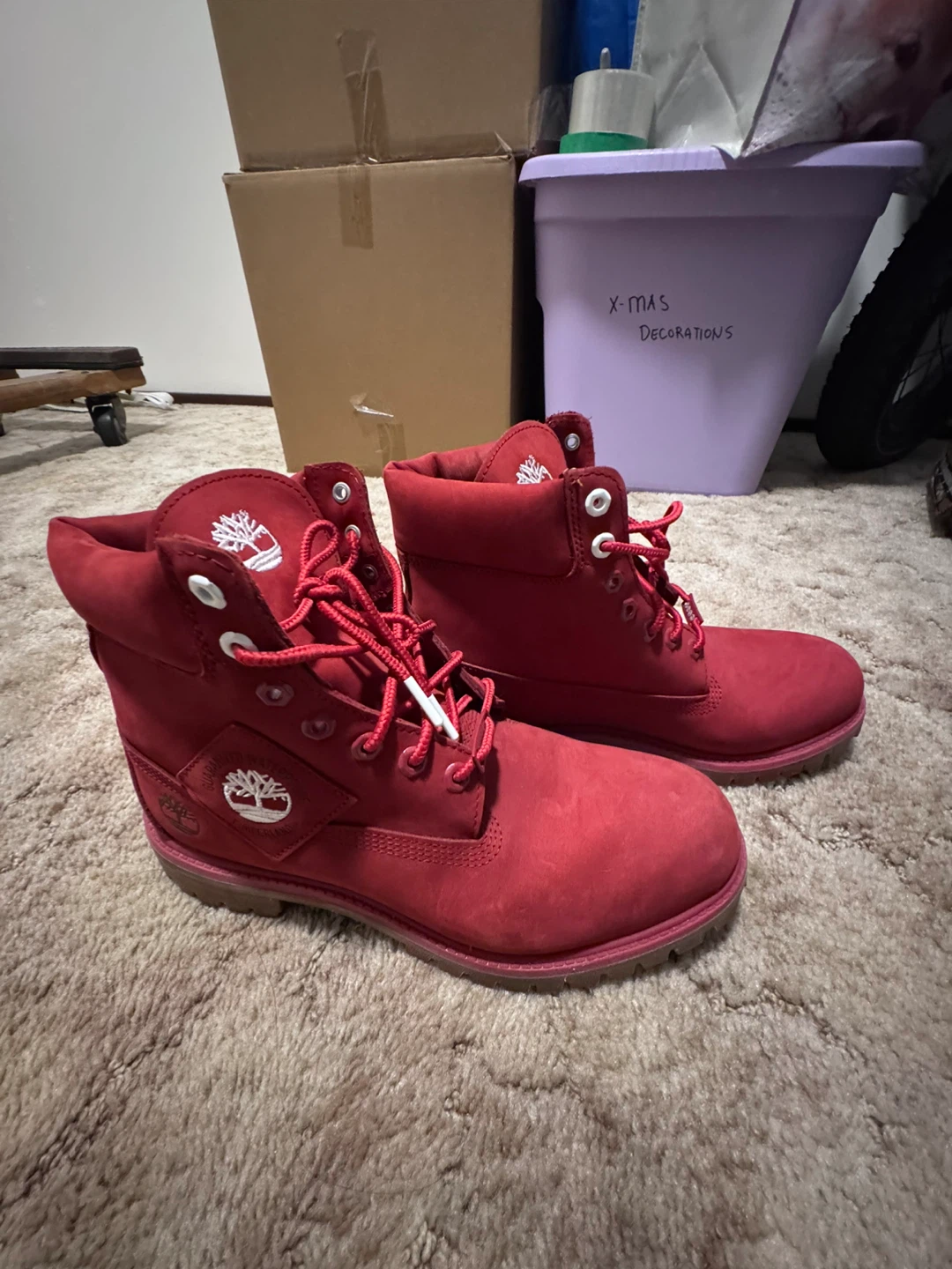 Red Timberland Boots - photo 2