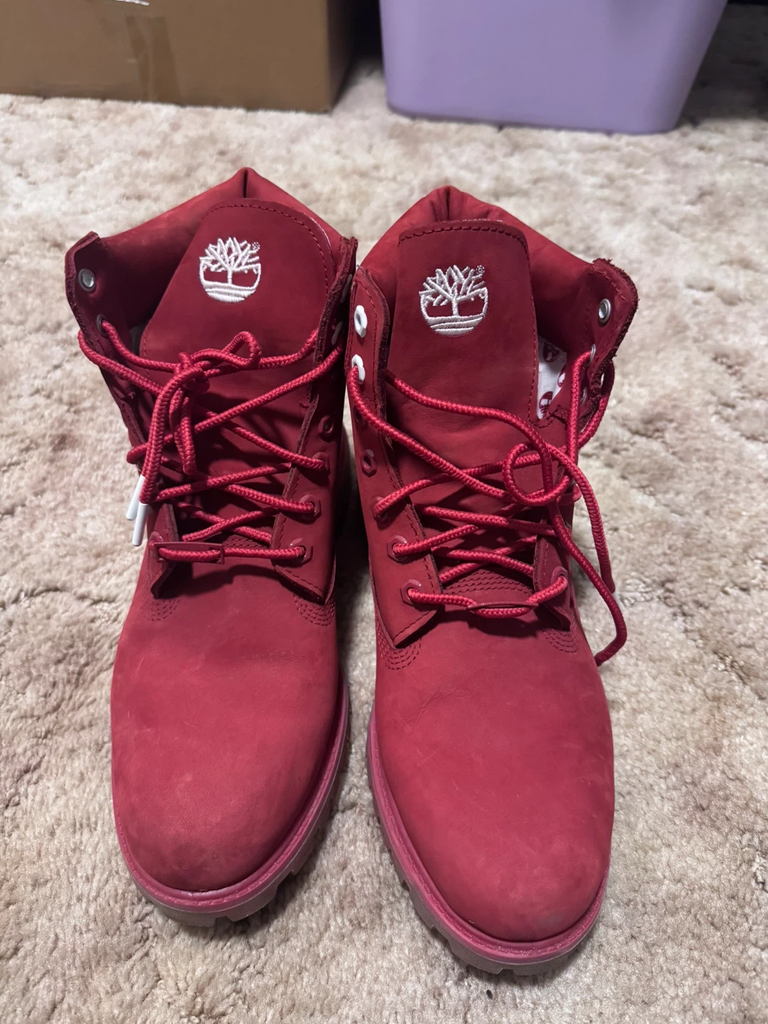 Red Timberland Boots