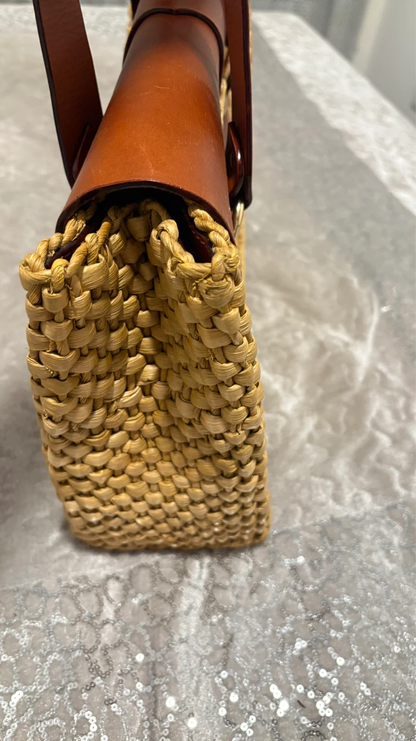 Michael Kors Straw and Leather Shoulder Bag - photo 5