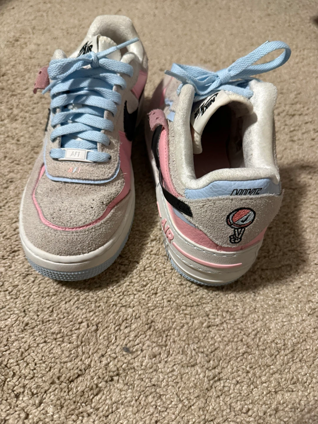 Nike Air Force 1 Shadow Sneakers - Pink/Blue - photo 4