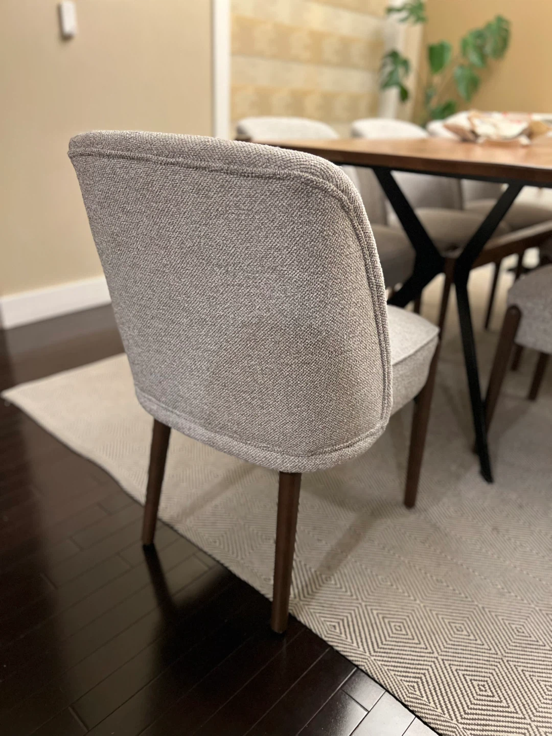 Upholstered Solid Wood Back Side Chair (Set of 2) - photo 3