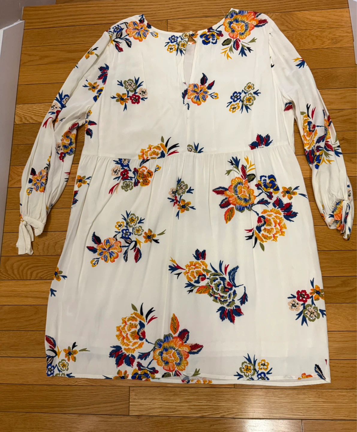 Old Navy White Floral Long Sleeve Dress - photo 2