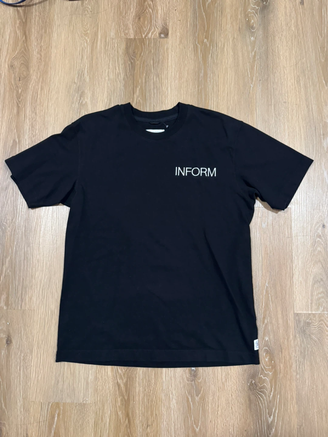 Reigning Champ Inform Black T-Shirt Size Large