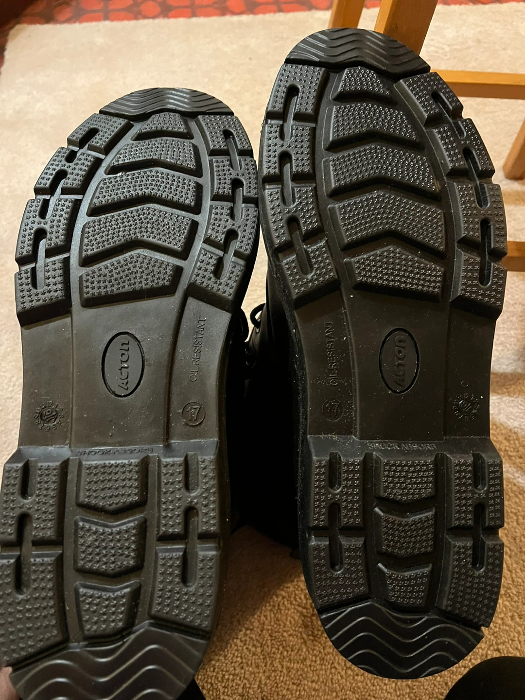 Acton Men's Black Insulated Work Boots - Size 17 - photo 3