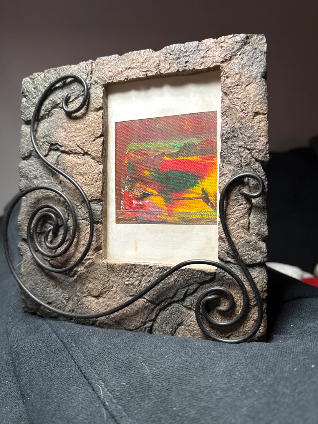 Decorative Picture Frame with Swirl Accents - photo 2