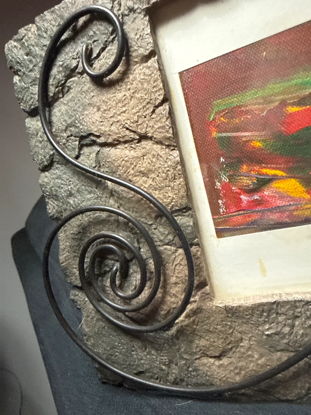 Decorative Picture Frame with Swirl Accents - photo 3
