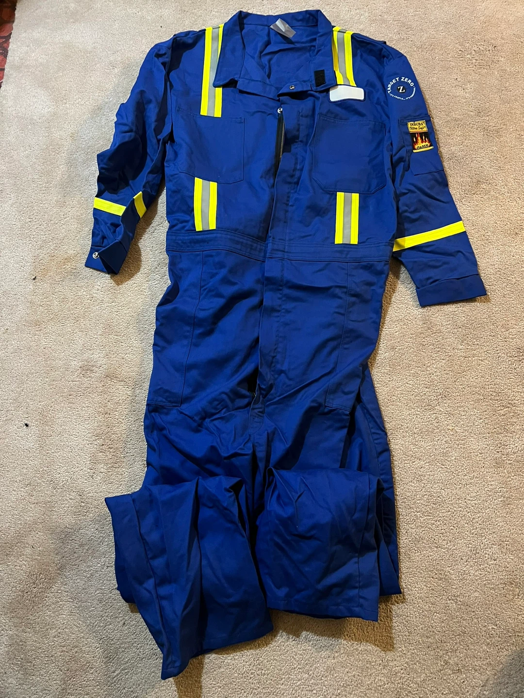 Alsco Indura Ultra Soft Flame Resistant Workalls XXXL/T Blue