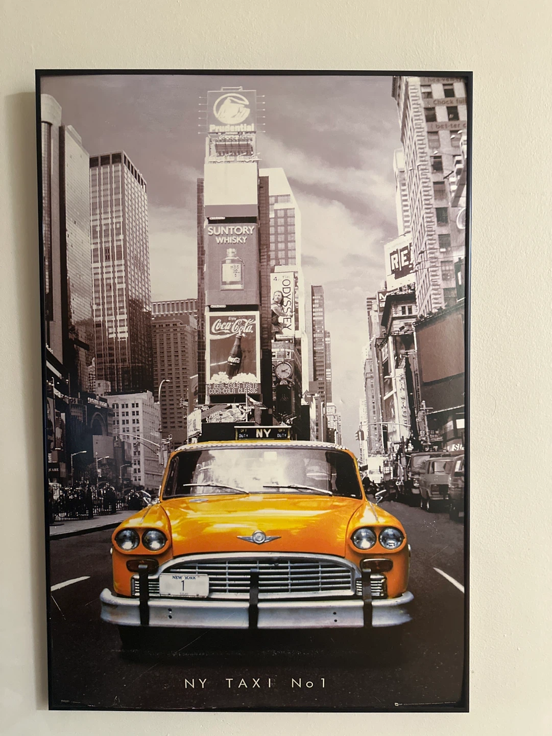 Framed "NY TAXI No 1" Wall Art
