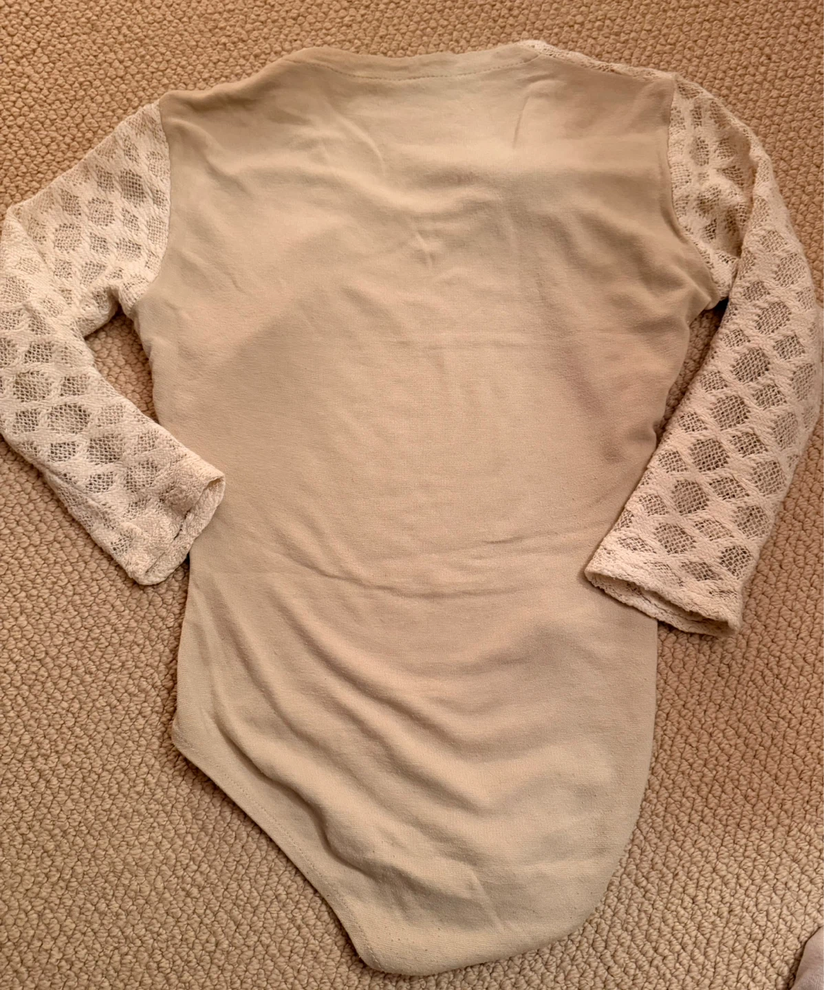 Beige Bodysuit with Lace Bolero work - photo 2
