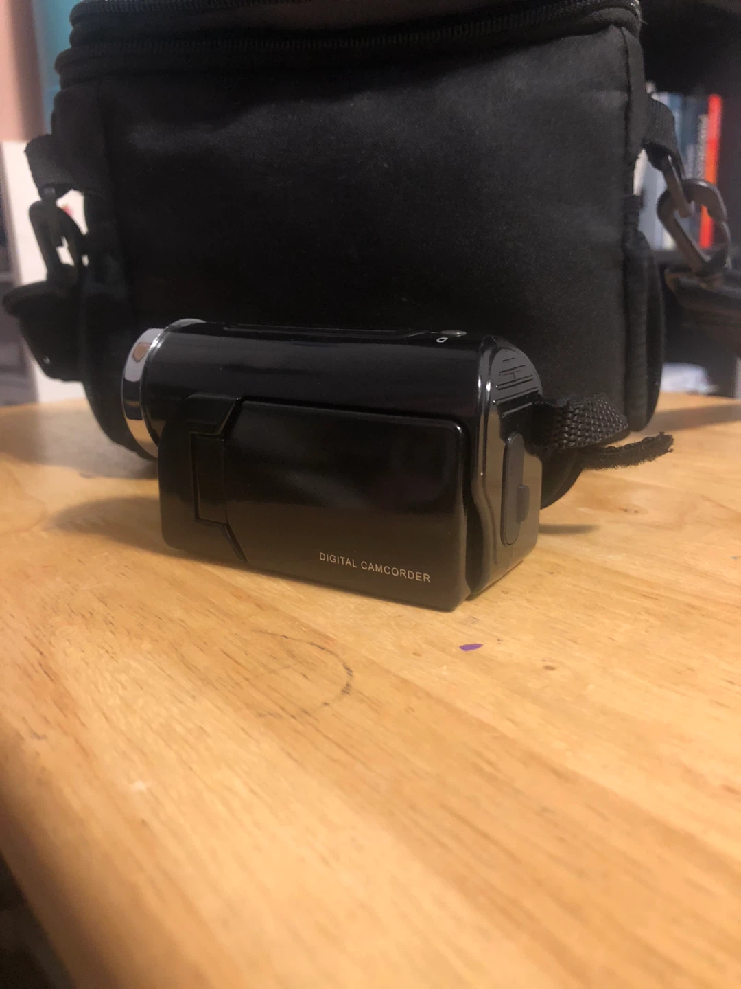 Black Digital Camcorder with Carrying Case - photo 2