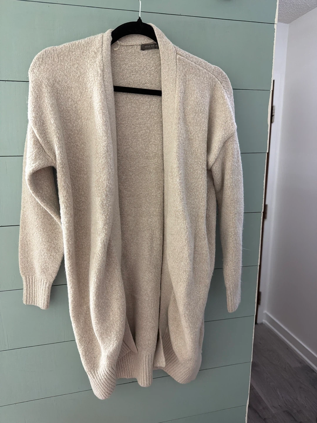 Suzy Shier Beige Cardigan