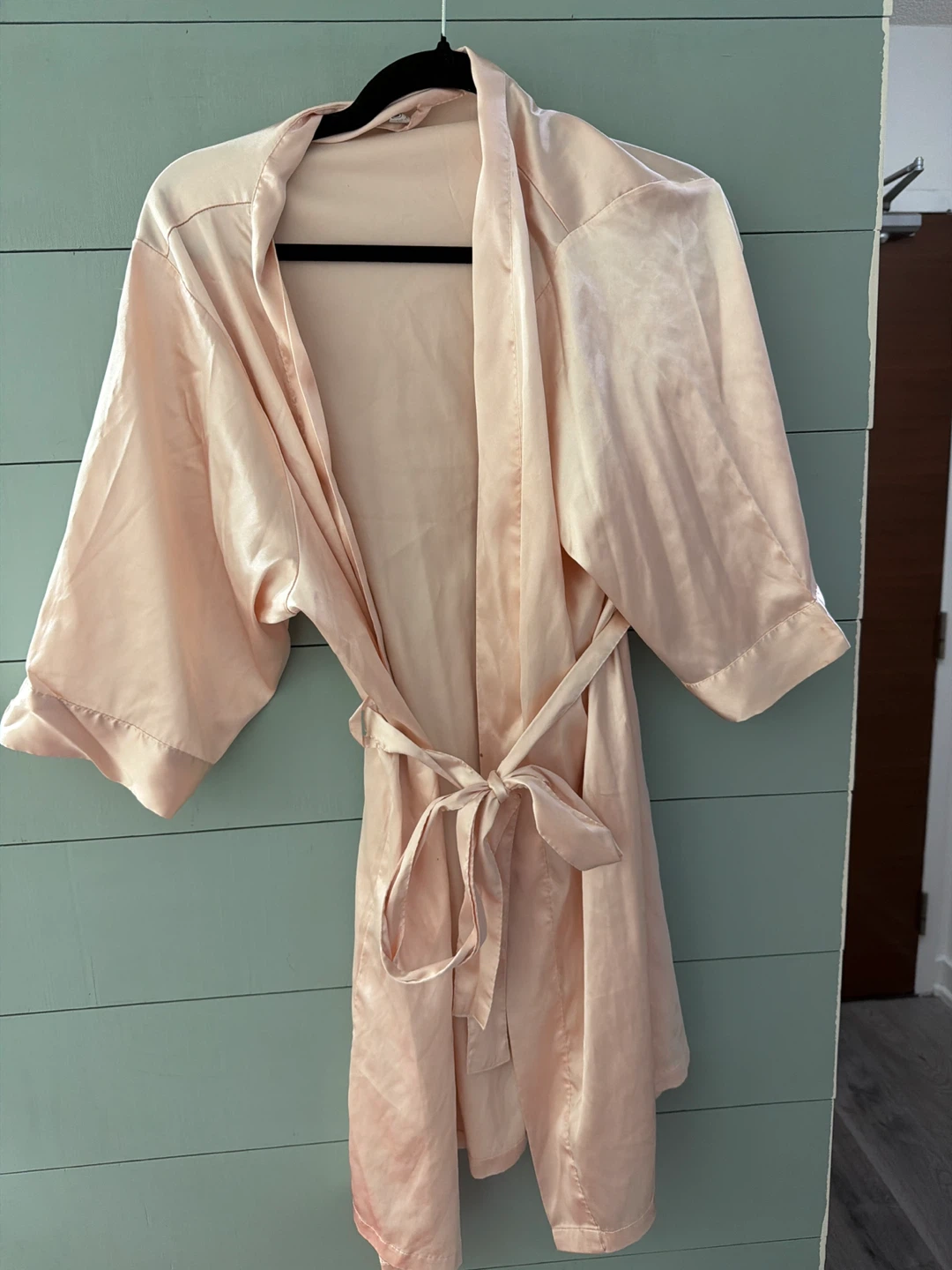 Pink Satin Robe