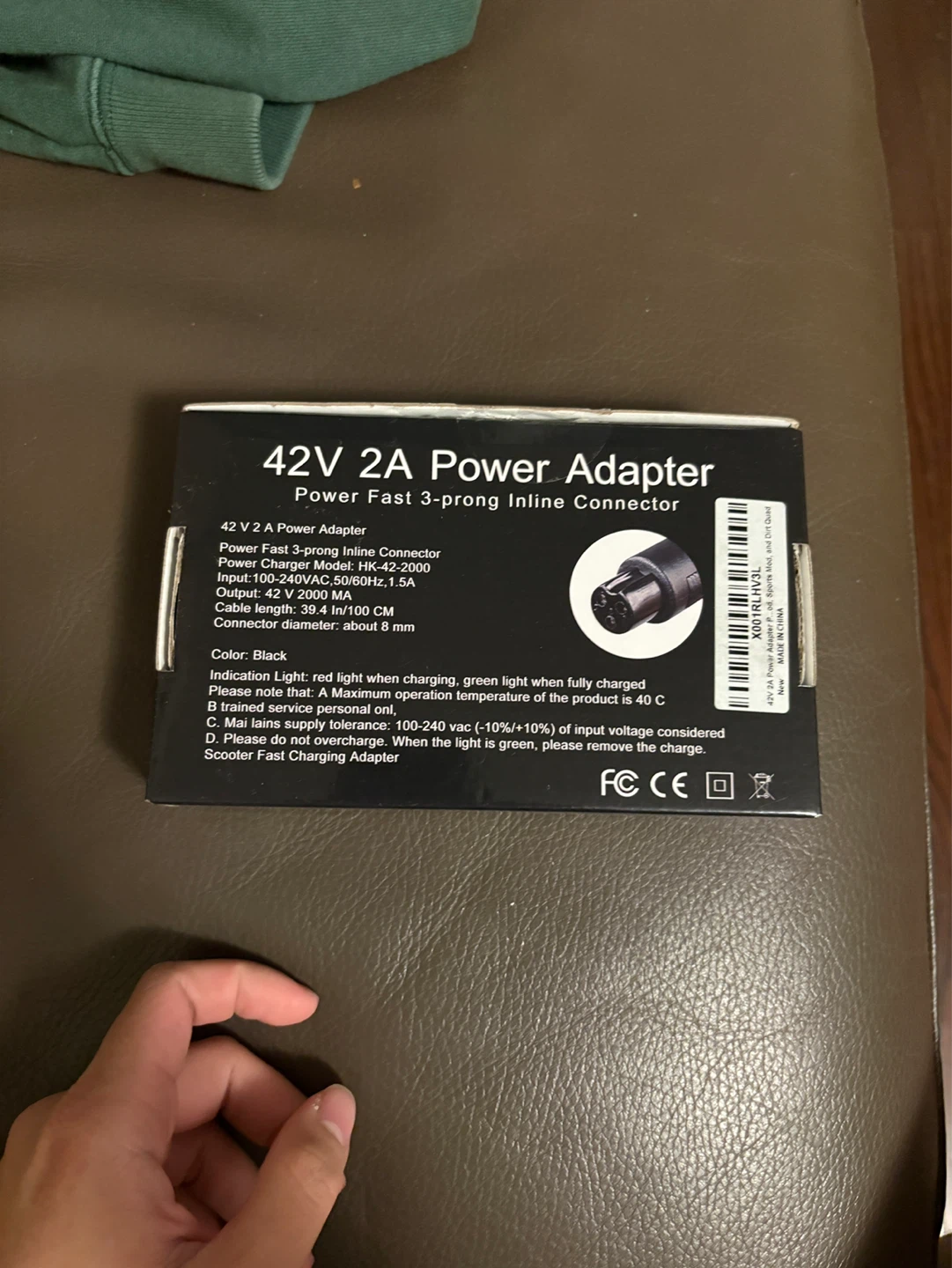 42V 2A Power Adapter Battery Charger - photo 3