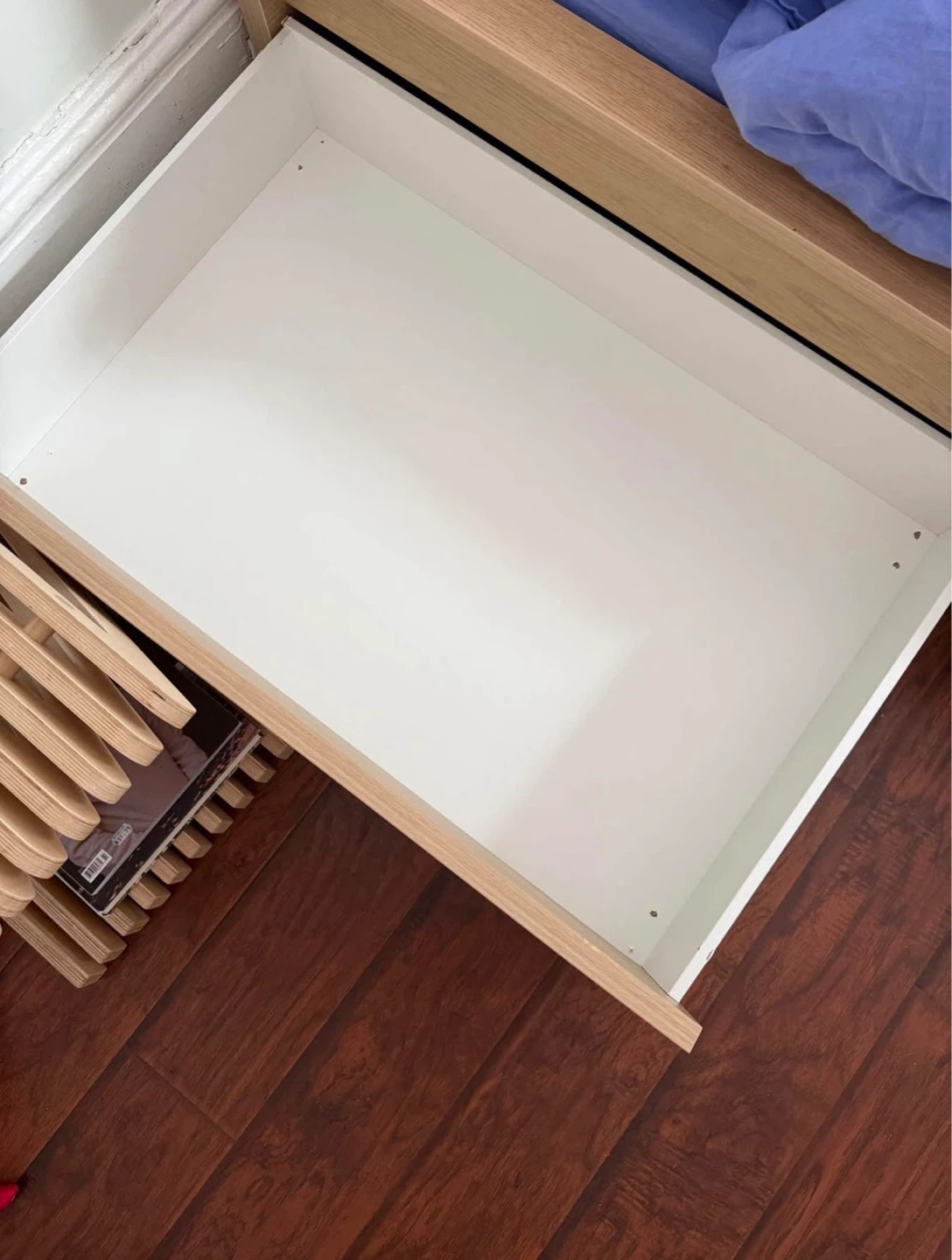IKEA MALM High Bed Frame with Drawers, Oak Veneer - FULL - photo 4
